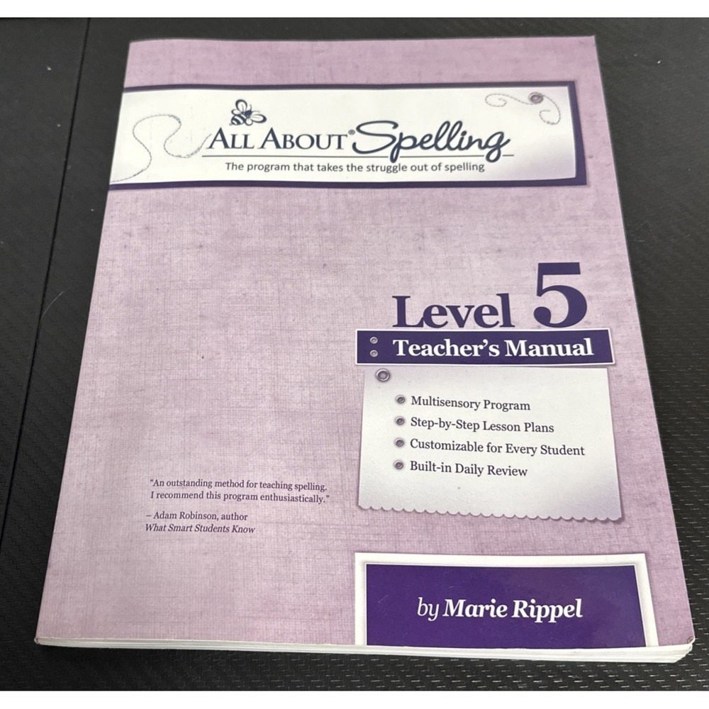All About Spelling Level 5: Teacher's Manual Book Clean Copy